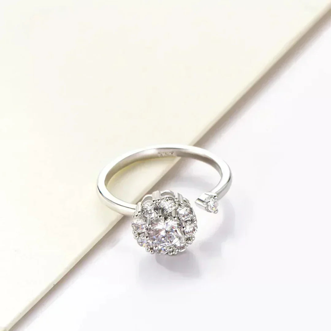 Adjustable Crystal Rotating Ring