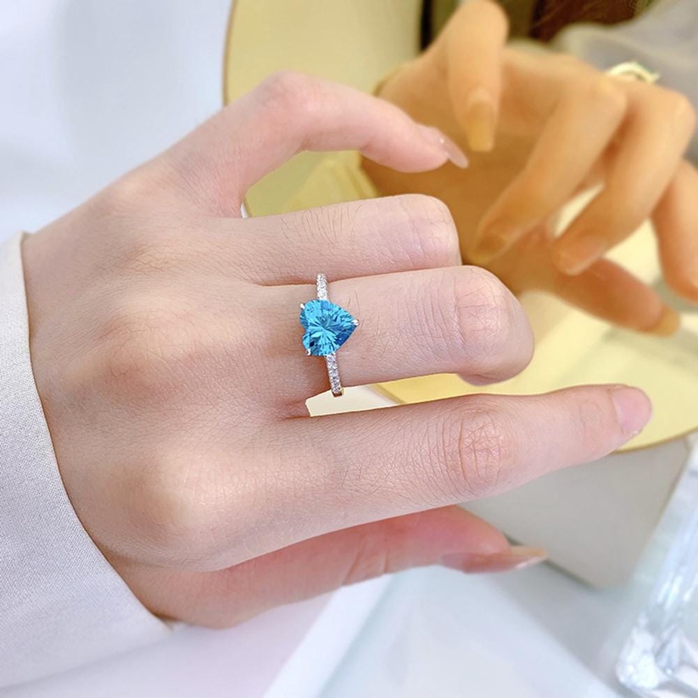 Waves of Love – Ocean Heart Ring