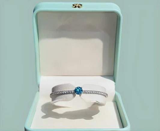 Elegant Blue Zirconia Bracelet – Perfect Gift for Her 💙