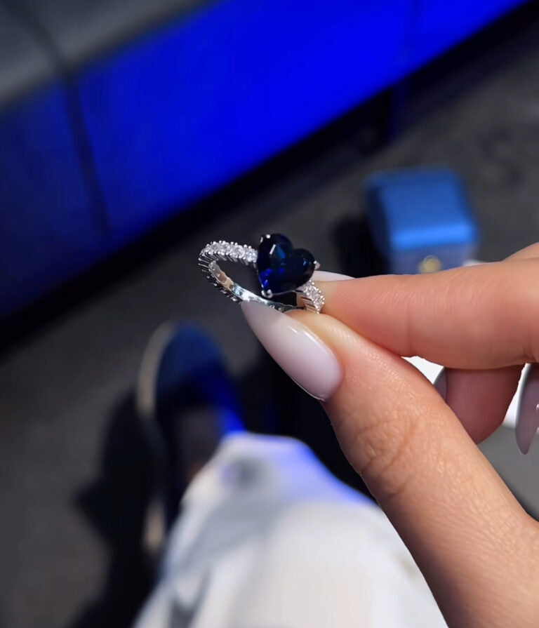 Magical Heart Ring- Royal Blue