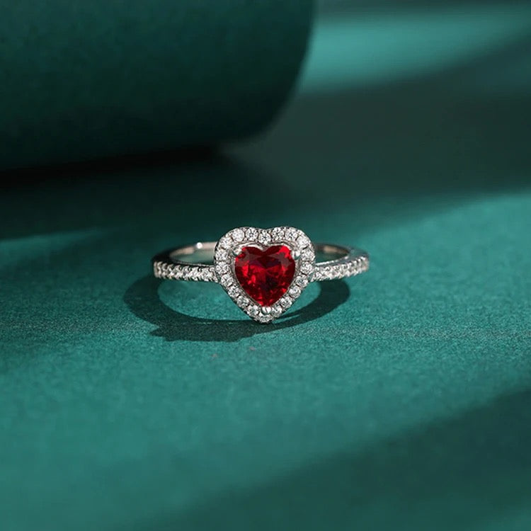 Crimson Heart Ring