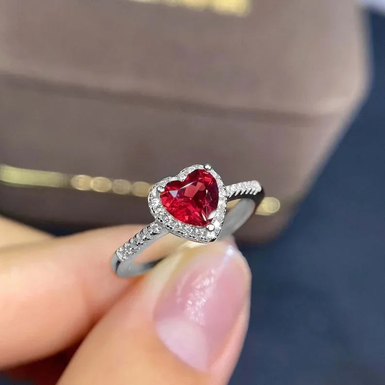 Crimson Heart Ring
