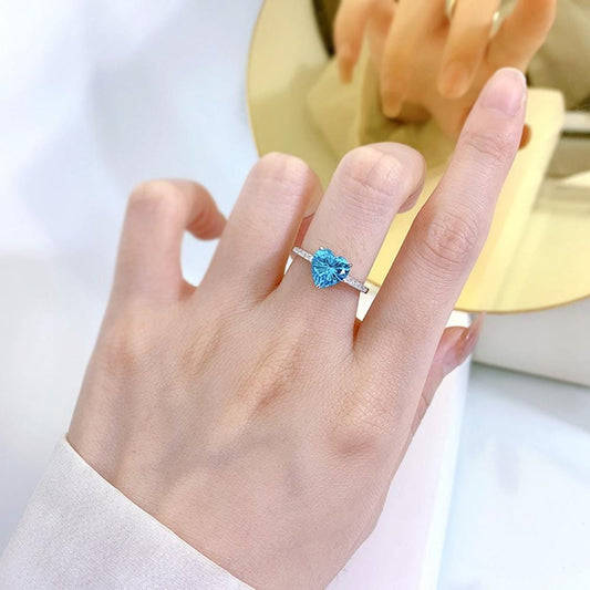 Waves of Love – Ocean Heart Ring
